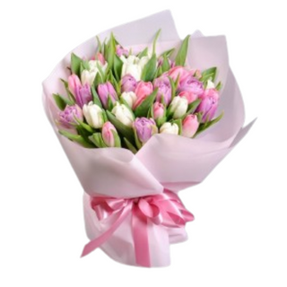 Dekoracijny bukiet tulipanów 