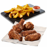 Aripioare simple 5 bucati + wedges & sos