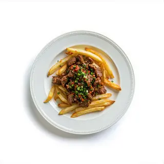 Oferta Tarrina De Patatas Y Carne Pollo o Ternera (Grande)
