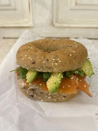 Salmon bagel