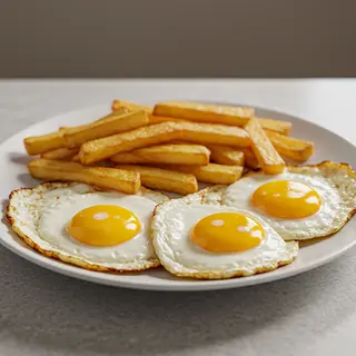 Fry Eggs & Chips