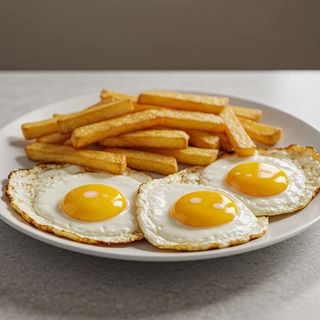 Fry Eggs & Chips