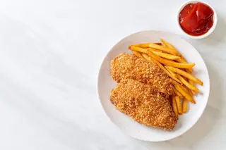 Chicken steak & chips