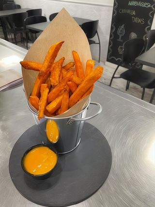 Patatas De Boniato Con Queso