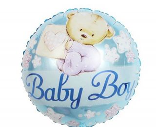 Balon Folie Baby Boy Cu Ursulet