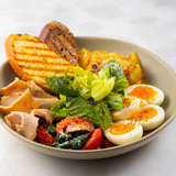 Завтрак с индейкой, картофелем, микс салатом и томатами (320 гр.)