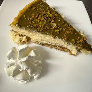 Tarta De Queso Con pistacho