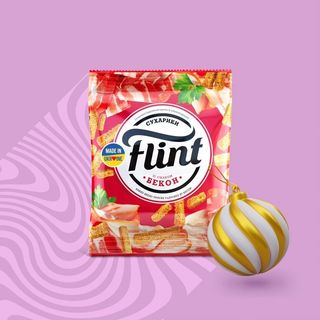 Sucharki Flint o smaku boczku