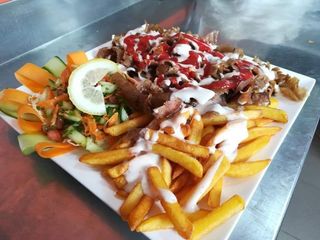 Kebab na talerzu mega