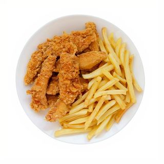 18. Plato de tiras de pollo