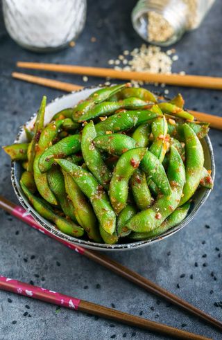 Spicy edamame