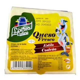 Queso Costeño Lácteo Latino 300g