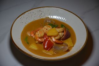 Langostino Al Curry Estilo Japones