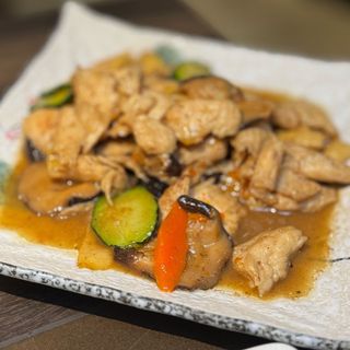 49. Pollo con verdure miste 