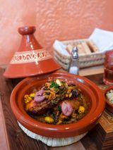 Tajine De Poulet Aux Champignons Et Olives