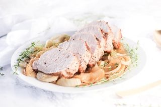 Pork Loin with White Onion