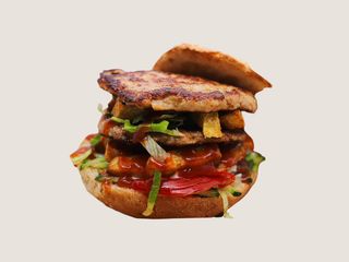 Пилешки бургер двоен