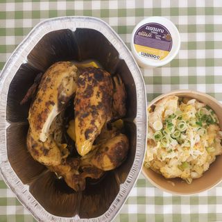 1 POLLO+ ALLIOLI + ENSALADA RUSA.