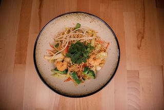 31 Noodles Fritos Con Langostinos