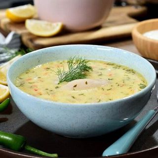 Ciorba de pui a la grec