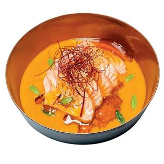 156 Carpaccio sake flambè