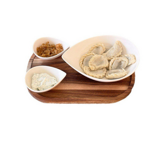 Pastéis (varenyky) de carne de vaca