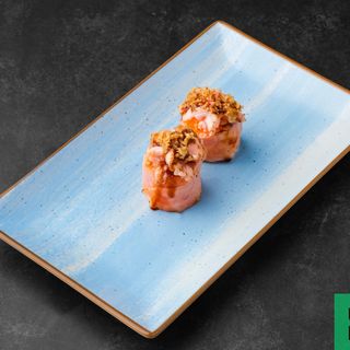 Gunkan de Salmon Braseado (4 Unidades)