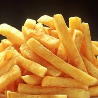 plato grande patatas fritas