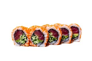 Рол Каліфорнія з тунцем в тобіко