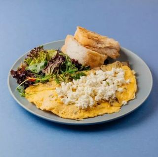 Омлет с грибами и сыром рикотта