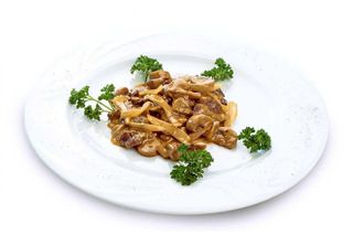 Бефстроганов со сливками