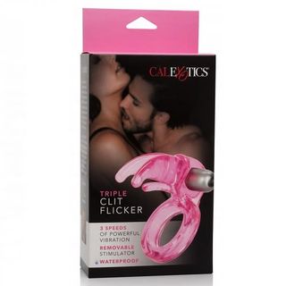 Triple Clit Flicker Anillo Vibracion