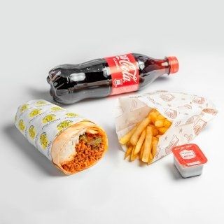 Комбо ролл с говяжьим фаршем + Coca- Сola 0.5L  N