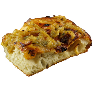 Focaccia con cebolla caramelizada (1 Porción)