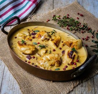 Plat Escalope À La Crème Aux Champignons
