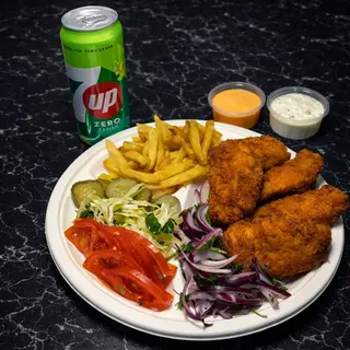 MENIU CRISPY(SUC+SALATĂ+CARTOFI)