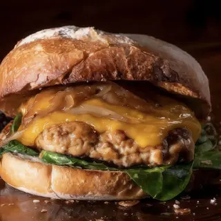 Burger Brie & Blueberries