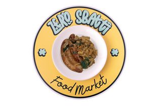 Salsiccia, broccoli e cavolfiore al forno