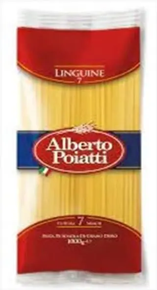 LINGUINE PÂTES DE SEMOULE DE BLÉ DUR 500.Gr ALBERTO POIATTI