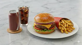 Menú Hamburguesa + Patatas