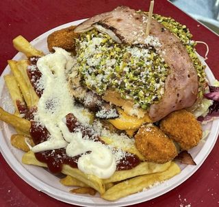 Panino con involtino al pistacchio
