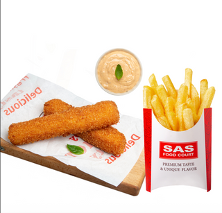 Կոմբո 37 պանրի ձողիկ + ֆրի + պանրի սոուս