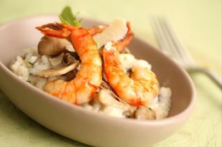 Risotto Crevettes Et Champignons