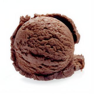 Helado de fresas y de chocolate