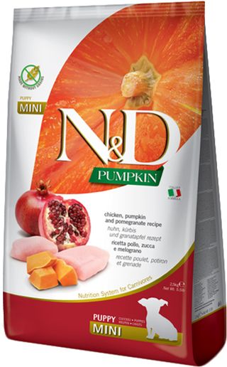 N&D Grain Free PUMPKIN CHICKEN & POMEGRANATE PUPPY MINI 800г