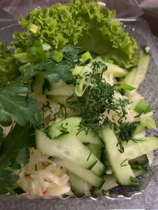 Салат із свіжої капусти з олією (150г)