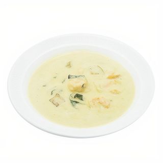 62 Gamberi al curry verde con latte di cocco