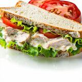 Chicken mayo salad sandwich