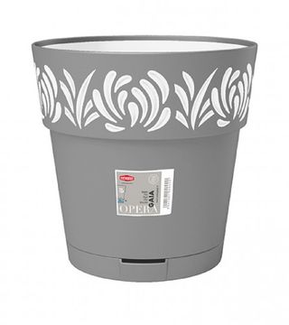 (211096) Saksija 30x29cm Gaia 88601 siva