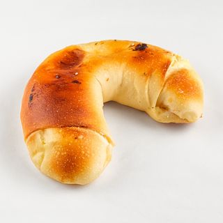 Mliječna kifla sa šunkom i sirom